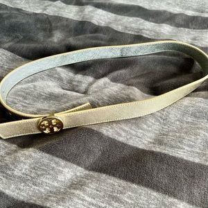 Tory Burch Gold Silver Reversible Belt